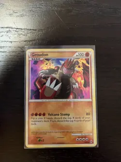 2011 POKEMON CALL OF LEGENDS HOLO 6 GROUDON MP/LP - Image 1