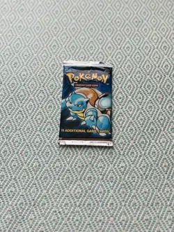 21.15g HeavyU Wizards of the Coast Pokemon Base Set Booster Pack 1999 Blastoise 742818061582 - Image 1