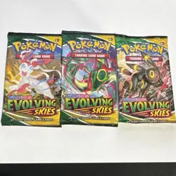 Pokemon Evolving Skies Booster Packs - 3 Pack Lot - Sealed - Image 1
