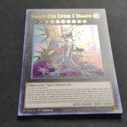 Yu-Gi-Oh! TCG Galaxy-Eyes Cipher X Dragon 1st Edition GFTP-EN011 Holo - Image 3