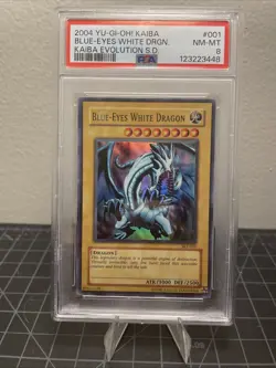 2004 Yu-Gi-Oh! Kaiba Evolution Blue-Eyes White Dragon #001 PSA Slab - Image 1