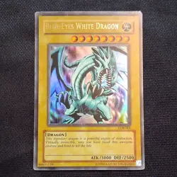 Blue-Eyes White Dragon Holo LOB-001 2002 English Yu-Gi-Oh - Image 1
