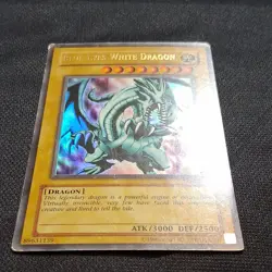 Blue-Eyes White Dragon Holo LOB-001 2002 English Yu-Gi-Oh - Image 2