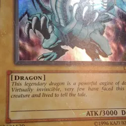 Blue-Eyes White Dragon Holo LOB-001 2002 English Yu-Gi-Oh - Image 3