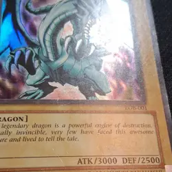 Blue-Eyes White Dragon Holo LOB-001 2002 English Yu-Gi-Oh - Image 4