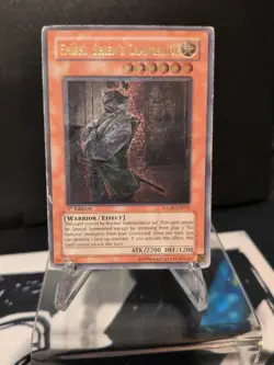Yu-Gi-Oh Enishi, Shien's Chancellor Ultimate Rare GLAS-EN032 1st Ed, Damaged - Image 1