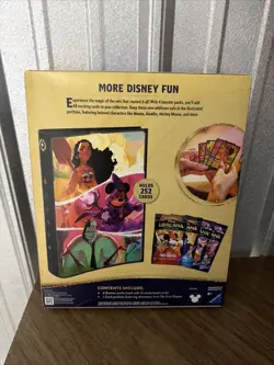 TCG Disney Lorcana Portfolio Bundle 4 Booster Packs & 1 Portfolio First Chapter - Image 2