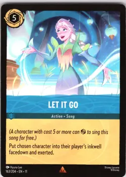 Disney Lorcana Let It Go Winterspell Rare #163/204 NM - Image 1