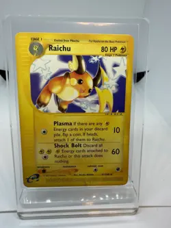 Raichu 61/165 Rare Expedition Non Holo Pokemon Card - Image 1