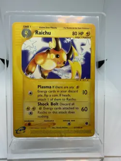 Raichu 61/165 Rare Expedition Non Holo Pokemon Card - Image 2