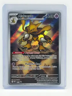 Pokemon Alakazam 009 Mega Evolution Holo Black Star Promo Card NM - Image 1