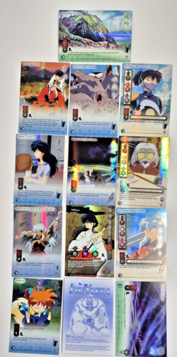 Lot of 12 Inu-Yasha Trading Cards (Never Played) 2005 Score (All Foil) + Rules - Image 1