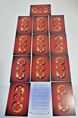 Lot of 12 Inu-Yasha Trading Cards (Never Played) 2005 Score (All Foil) + Rules - Image 2