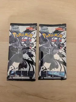 2 SEALED PACKS Black Bolt Pokemon Card Booster Zekrom KOREAN USA SHIPPING - Image 1