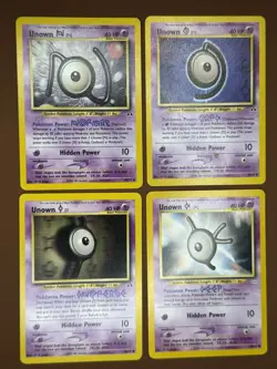 Pokemon TCG Unown K I D N E Y S Neo Destiny/Discovery 7 Card Lot 2000 - Image 2