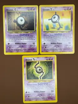 Pokemon TCG Unown K I D N E Y S Neo Destiny/Discovery 7 Card Lot 2000 - Image 4