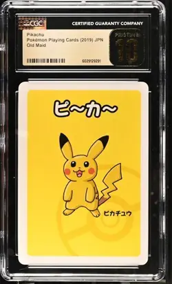 CGC 10 PRISTINE Pikachu Old Maid 2019 Japanese Pokemon Card - Image 1
