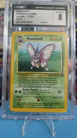 Vintage WOTC CGC 8 Venomoth 1999 Jungle 13/64 Holo Pokemon Card - Image 1