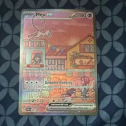 Mew EX Full Art Holo Promo Pokemon Card SVP Black Star 051 180 HP Psychic - Image 1