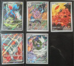 White Flare Pokemon 5-Card Lot Rare Holo: Tepig, Swoobat, Druddigon, Reshiram - Image 1