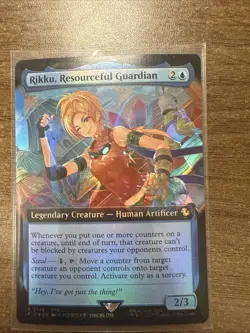 Rikku, Resourceful Guardian (Extended Art) #145 FOIL MTG Final Fantasy FIC NM X1 - Image 1