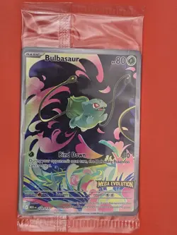 Pokemon Card TCG Bulbasaur 133/132 Mega Evolution Stamped Promo Sealed - Image 1