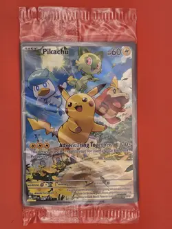 SEALED Pikachu #27 Paldea Evolved ETB Black Star Promo Pokemon TCG Card - Image 1
