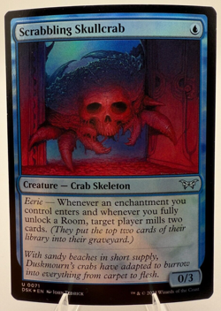 MTG Scrabbling Skullcrab - Foil - Duskmourn #71 - Near Mint - Image 1