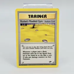 Pokemon TCG Trainer Rockets Minefield Gym 119 /132 Gym Challenge Vintage Card LP - Image 1
