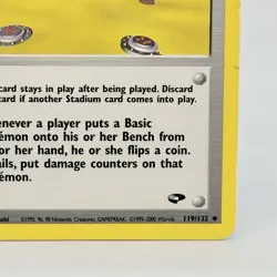 Pokemon TCG Trainer Rockets Minefield Gym 119 /132 Gym Challenge Vintage Card LP - Image 4