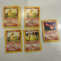Pokemon Card - Charmander - Shadowless - Common (46/102) WOTC Base Set *HP* - Image 1