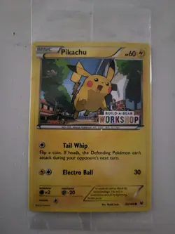 Build a Bear Pokemon Card Pikachu ⚡ Promo Trading Card TCG SEALED NEW RARE - Image 1