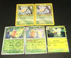 1999 Vintage Weedle Base Set 1 & 2 Pokemon TCG + Holo 151 Card Lot NM - Image 2