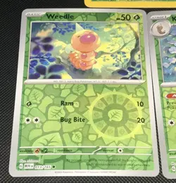 1999 Vintage Weedle Base Set 1 & 2 Pokemon TCG + Holo 151 Card Lot NM - Image 4
