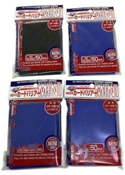 KMC Card Sleeves Barrier Series Mini 3 Blue 1 Black Lot 200 Trading Playing NEW - Image 1