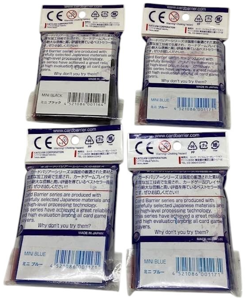 KMC Card Sleeves Barrier Series Mini 3 Blue 1 Black Lot 200 Trading Playing NEW - Image 2