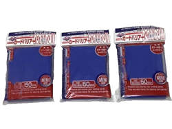 KMC Card Sleeves Barrier Series Mini 3 Blue 1 Black Lot 200 Trading Playing NEW - Image 3