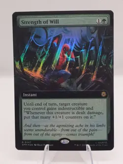 Strength of Will (Extended Art) (Foil) 0267 MTG Marvel's Spider-Man Rare SPM - Image 1