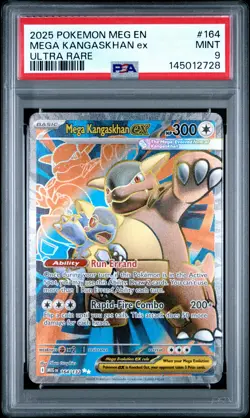2025 POKEMON MEG EN-MEGA EVOLUTION ULTRA RARE #164 MEGA KANGASKHAN EX PSA 9 - Image 1