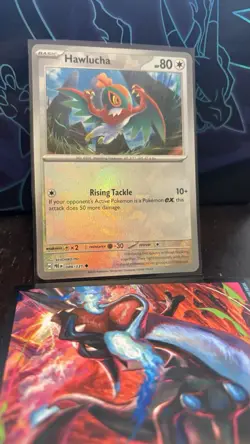 Pokemon Hawlucha 089/131 Sv: Prismatic Evolutions Holo Poke Ball 80 HP - Image 3