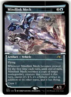 MTG FOIL Mindlink Mech Showcase - Kamigawa: Neon Dynasty #373 NM - Image 1