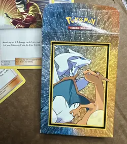 Pokemon TCG League Battle Deck RESHIRAM & CHARIZARD GX Tag Team box w/some cards - Image 5