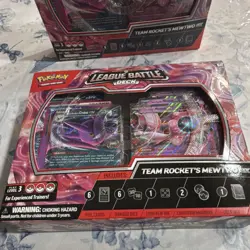 Pokemon League Battle Deck Team Rocket's Mewtwo GX & Crobat GX Foil English - Image 1