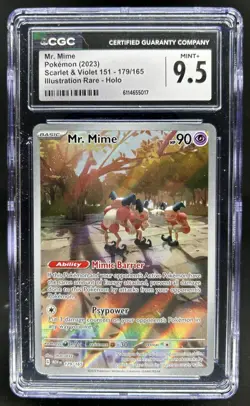 2023 Pokemon SV 151 Mr. Mime #179/165 CGC 9.5 - Image 1