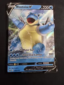 2021 POKEMON TCG BLASTOISE V SWSH101 SWORD & SHIELD PROMO HOLO LP - Image 1
