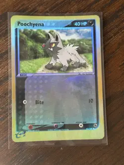 Poochyena 63/109 Pokemon EX Ruby and Sapphire Reverse Holo LP 2003 - Image 2