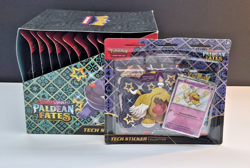 Pokemon Paldean Fates Tech Sticker Collection Full Display Case 36 Packs 190109 - Image 1