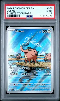 2024 POKEMON SFA EN-SHROUDED FABLE ILLUSTRATION RARE #076 CUFANT PSA 9 - Image 1