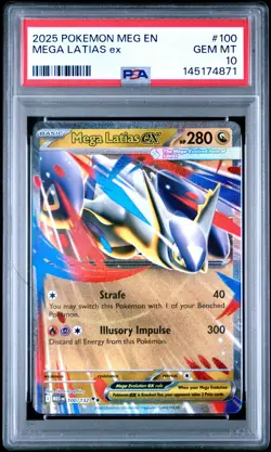 2025 POKEMON MEG EN-MEGA EVOLUTION #100 MEGA LATIAS EX PSA 10 - Image 1