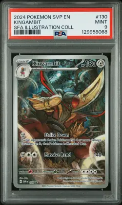 2024 POKEMON SVP PROMO ILLUSTRATION COLLECTION #130 KINGAMBIT PSA 9 - Image 1